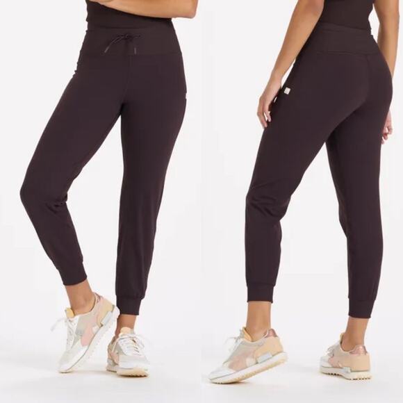 Vuori Women's Dark Brown Drawstring Daily Joggers (Sz M) - Picture 1 of 10